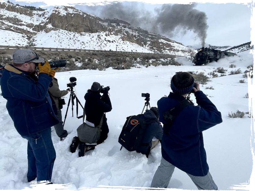 winter steam photography