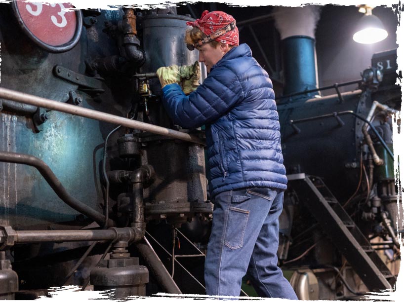 a person enjoying railroad reality week