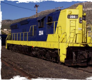 photo of the diesel locomotive